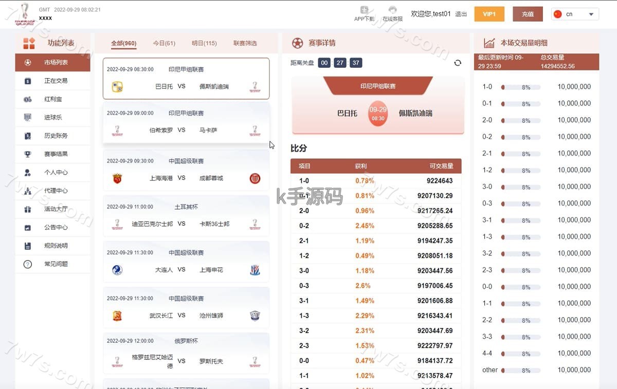 图片[6]-JAVA反波胆源码/世界杯足球下注系统/体育赛事竞技系统源码-亚亚源码-K手源码 - 100%完整可用源码