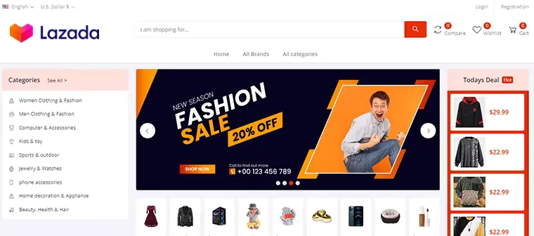 多语言多用户跨境电商英文外贸网站系统搭建b2c海外商城源码开发-K手源码 - 100%完整可用源码